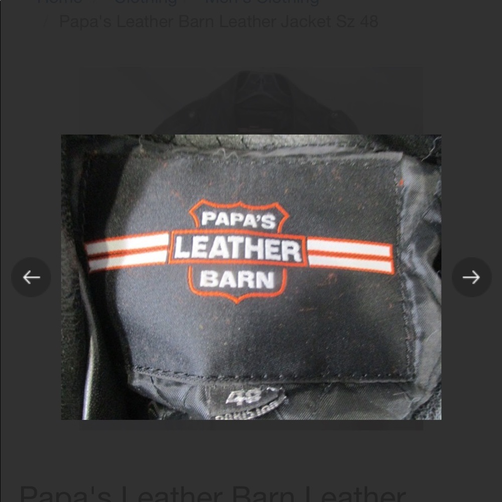 Leather jacket. - Picture 3 of 5